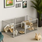 Enclos Lapin Intérieur avec Fond